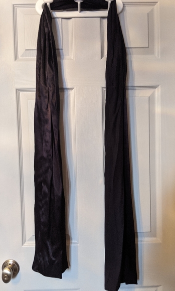 Long dark navy dress with shawl - Picture 4 of 4
